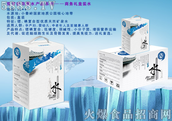 侏羅紀母嬰水產(chǎn)品——商務禮盒裝水