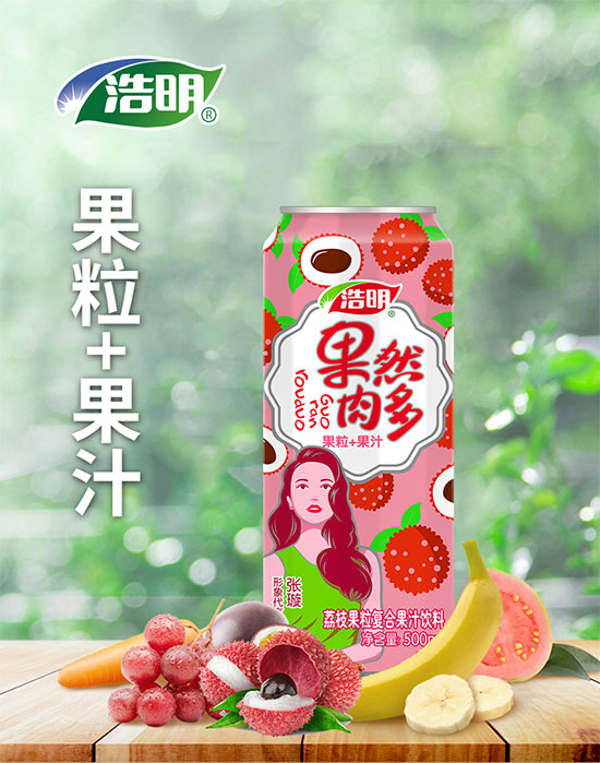 浩明果然肉多荔枝果粒復(fù)合果汁 浩明果然肉多荔枝果粒復(fù)合果汁